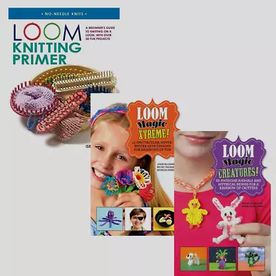 Loom Knitting Books Lot Of 3 Primer And 2 Project Books • $19.99