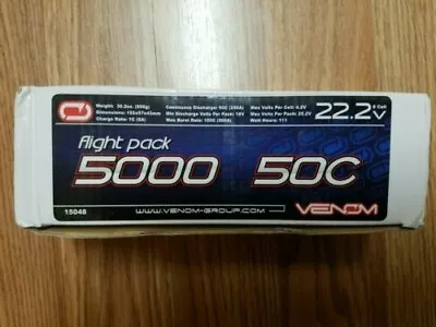 Venom 50C 6S 5000mAh 22.2V LiPo Battery By Venom • $150