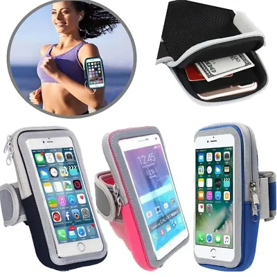 Running Jogging Sports Armband Arm Band Case Holder Bag Universal For Cell Phone • $7.96