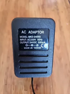 AC/DC Adaptor MKD-24550 UK 24 VDC 550 MA AC 230 V 50 Hz Power Supply Plug • £9.98