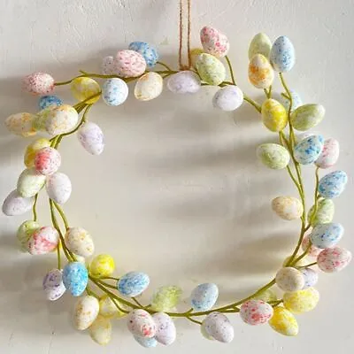 36cm Easter Egg Garland Creative Easter Door Wreath Decorations Home PartyDecor; • £6.88