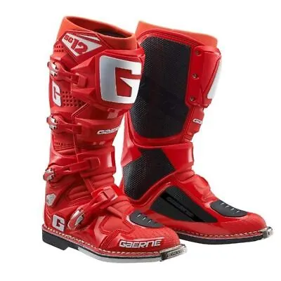 Gaerne SG12 Motocross Boots Red MX Off Road Enduro Quad ATV • £399.95