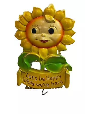 Miller Studio 1973 Chalkware  Let's Be Happy While We're Here . • $15