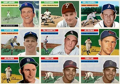 LJACards 1956 Style Baseball Trading Cards ACEO (U-Pick) • $4.79