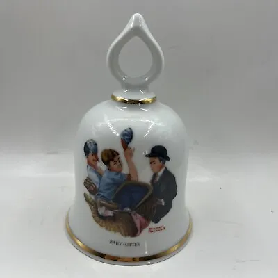 Vintage Danbury Mint 1979 Limited Edition Norman Rockwell Bell  Baby-Sitter  • $4.90