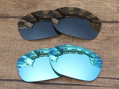 Vonxyz Polarized Lens For-Oakley Pit Bull OO9127 Retro Black+Blue-Combo Pack • $15.99