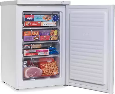  55cm Wide White Under Counter Freezer With Reversible Door And 4 Drawers  • £288.74
