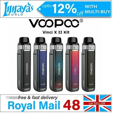 £10.42 • Buy Voopoo Vinci X II Kit | 2ml Capacity | 80W | E-Cigarette Mod Pod Kit All Colours