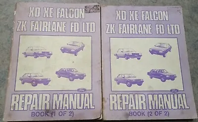 XD XE Falcon ZK Fairlane FD LTD Factory Repair Manuals Complete • $285