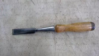 Vintage WITHERBY Wood Socket Chisel   5/8 Inch With Handle • $17.99