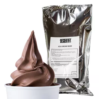 Chocolate Ice Cream Powder Mix 1.6Kg - Luxury Soft Serve For Ice Cream Machines • £19.96