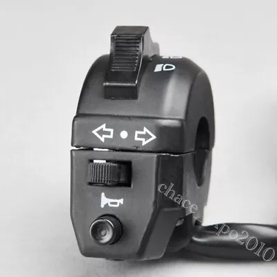 Motorcycle 7/8  Handlebar Control Horn Turn Signal Light Hi/Lo Beam Left Switch • $5.98