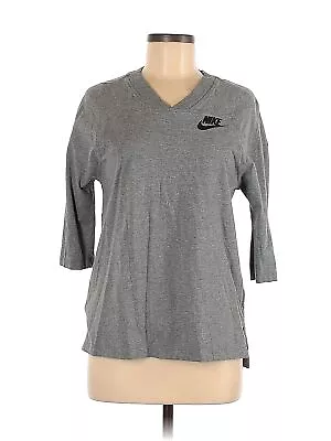 Nike Womens 3/4 Sleeve T-Shirt Size Small Color Gray Blue • $45