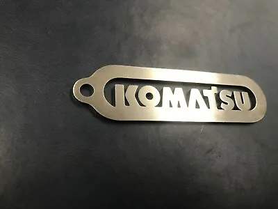 £8.99 • Buy Komatsu Digger Stainless Steel 2mm Keyring