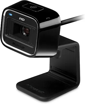 Microsoft HD-5000 1415 Life WebCam 720p Portable USB Camera Black For Computer • $15.97