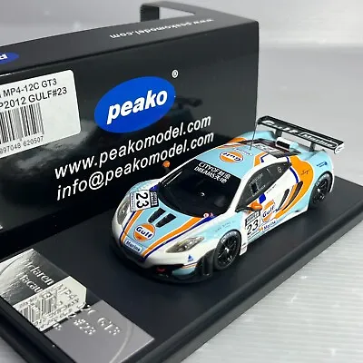 1/43 Peako Mclaren MP4-12C GT3 Macau GP 2012 Gulf #23 • $79.99