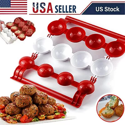 Meatball Maker DIY Dough Stuffed Fish Meat Rice Ball Maker Burger Mold Kitchen • $7.99