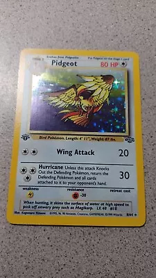 Pokémon TCG Pidgeot Jungle 8/64 Holo 1st Edition Holo Rare • $54.95