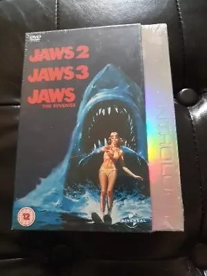 New Sealed Jaws 2 Jaws 3 & Jaws The Revenge DVDs Region 2. Cert 12  • £8