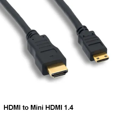 KNTK 3ft Mini HDMI To HDMI 1.4 Cable 4K 3D W/ Ethernet Display Digital Camera • $10.68