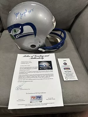 STEVE LARGENT Signed F/S TK Authentic SEAHAWKS Helmet PSA/DNA Graded Gem Mint 10 • $1195