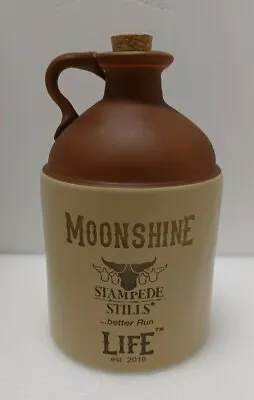 New Antique Looking Moonshine Life Glass 1.5L Whiskey Jug Handle Bottle + Cork • $28