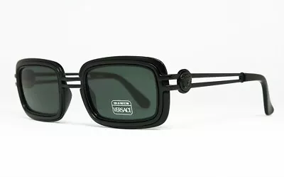 Nos Vintage Sunglasses Gianni Versace S27 852 Matte Black Medusa 424 Notorious • $190