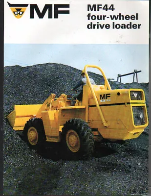 Massey Ferguson  MF44  Four-Wheel Drive Loader Shovel Brochure Leaflet • £5.50