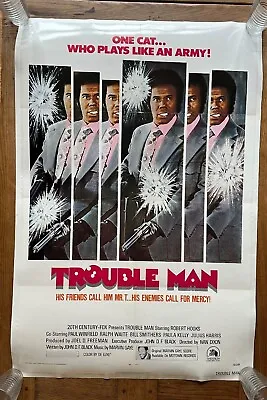 £150 • Buy Blaxploitation Soul Marvin Gaye Trouble Man US One Sheet Poster
