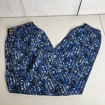 Vintage Today Hawaii Tribal Baggy Parachute Gym Muscle Jogger Pants Large Gecko • $45