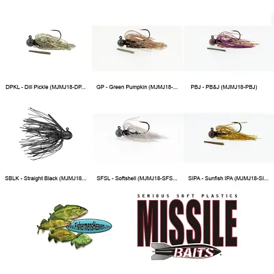 Missile Baits Ike's Micro Football Jigs 1/4oz MJMJ14 Finesse Fishing Lures • $8.99