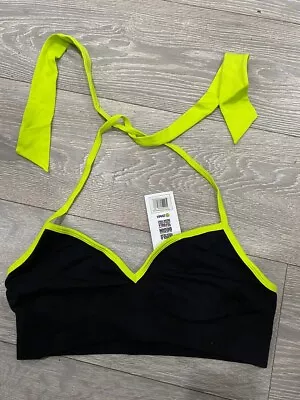 £4.50 • Buy *SPECIAL PRICE* Zumba Black Halter Neck Sports Bra Top Dance NEW Size 14-16, XXL