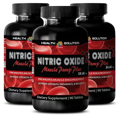 Muscle Feast - NITRIC OXIDE 3150 - Muscle Building Supplements 3 BOTTLE • $59.80