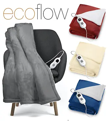 £43.95 • Buy 2022 Electric Heated Throw Over Blanket Super Soft Fleece Available In 4 Colours