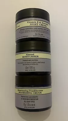 3x PACK Of Neals Yard Vitamin E&Avocado Nourishing & Almond Moisturiser 50g • £46.99