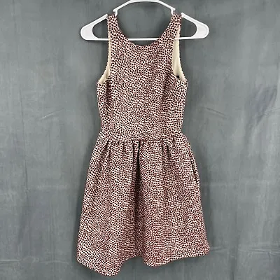 $16.99 • Buy Zara Dress Womens Medium Light Pink Fit & Flare Scoop Neck Sleeveless Cotton