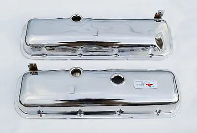 $99.11 • Buy 65-81 Corvette Chevrolet Chrome Valve Covers BBC 396 427 454 Drippers FREE DECAL