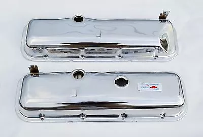 65-81 Corvette Chevrolet Chrome Valve Covers BBC 396 427 454 Drippers FREE DECAL • $99.11