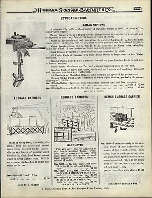 1922 PAPER AD Caille Neptune Rowboat OUTBOARD Motor  • $19.99