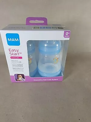 MAM Bottle Easy Start Anti-Colic 5 Oz 2 Count Baby Essentials Slow Flow New • $14.99