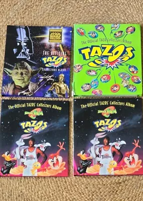 Retro 1996 Tazos Folders Incomplete Bulk Bundle. Star Wars Space Jam Simpsons • $21.50