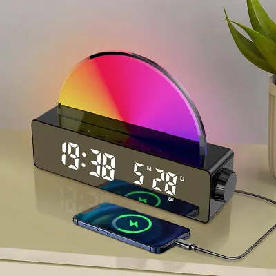 Sunrise Alarm Clock Wake Up Light Sunrise Simulation Touch Control Bedside Lamp • £16.89