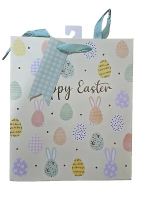 Happy Easter Gift Bag Yellow Egg Print Medium Size • £3.50