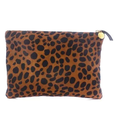 Clare Vivier Clutch Bag Leopard Print Harako Brown /Yo18 Women'S • $81.01