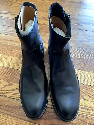 Frye Stanton Boots Men 11.5D New - Side Zip Chelsea Black • $50
