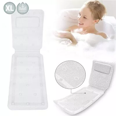 Bath Mat With Pillow Luxury Bath Pillow Cushioned Spa Bath Pillow Baby Bath • £21