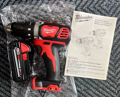 Milwaukee 2606-20 M18 Li-Ion Cordless 1/2  Drill DRIVER + 1.5 Battery • $75