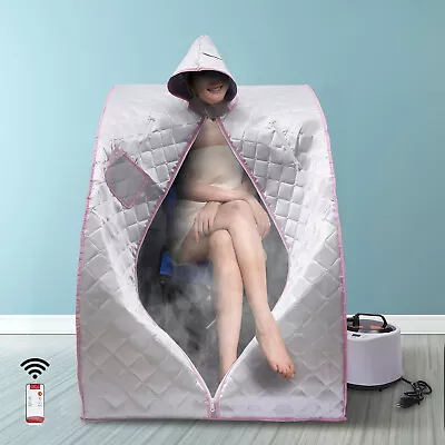 2L Personal Steam Sauna Tent Heated Portable Home Detox Wet Steam Spa Tent 1000W • $88.35