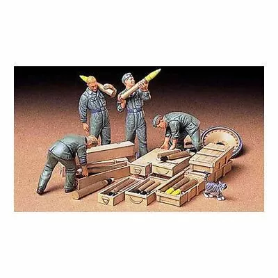 TAMIYA 35188 German Tank Ammo-Loading Crew 1:35 Military Model Kit Figures • £8.69