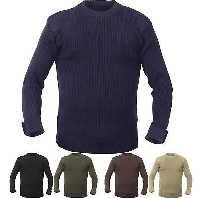 Crewneck Acrylic Sweater Military Uniform Army Commando Thick Warm Winter Crew • $51.99